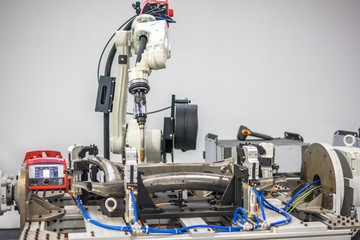 robot hand in factory