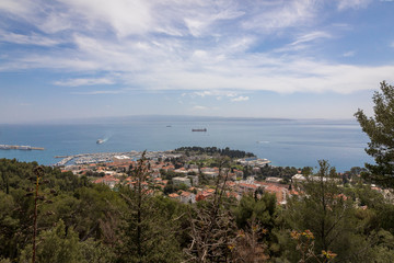 Obraz premium Split von oben