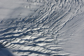 Gletscherspalten, Schweiz, Schnee, Eis, Gefahr, Winter