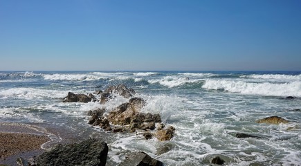 lovely beach of sao felix near porto