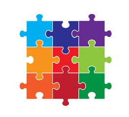 Obraz premium Nine Piece Puzzle