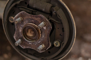 Replacing brake pads. Removed the brake disc.