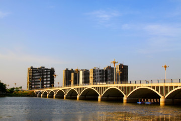 bridges and buildings