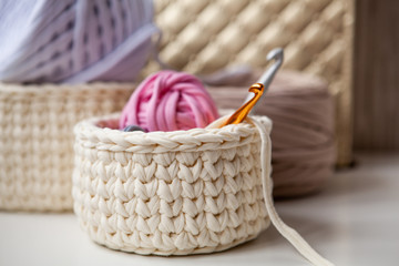 Crochet Home Basket,