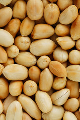 Peanut texture. food background of peanuts beans.