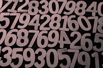 Background of numbers. from zero to nine. Background with numbers. Numbers texture. Mathematics...