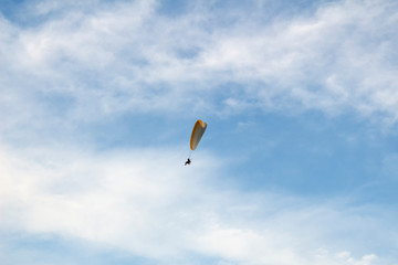 paraglider in the sky