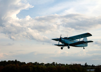 airplane in the sky
