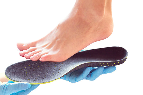  orthopedic insole in the hands