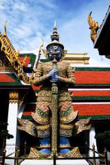 Fototapeta na wymiar Wat Phra Kaeo in Bangkok