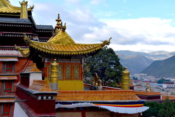 Fototapeta premium Monasterio Labrang en Xiahe, China