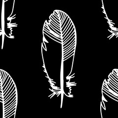 Obraz premium seamless abstract pattern with feather