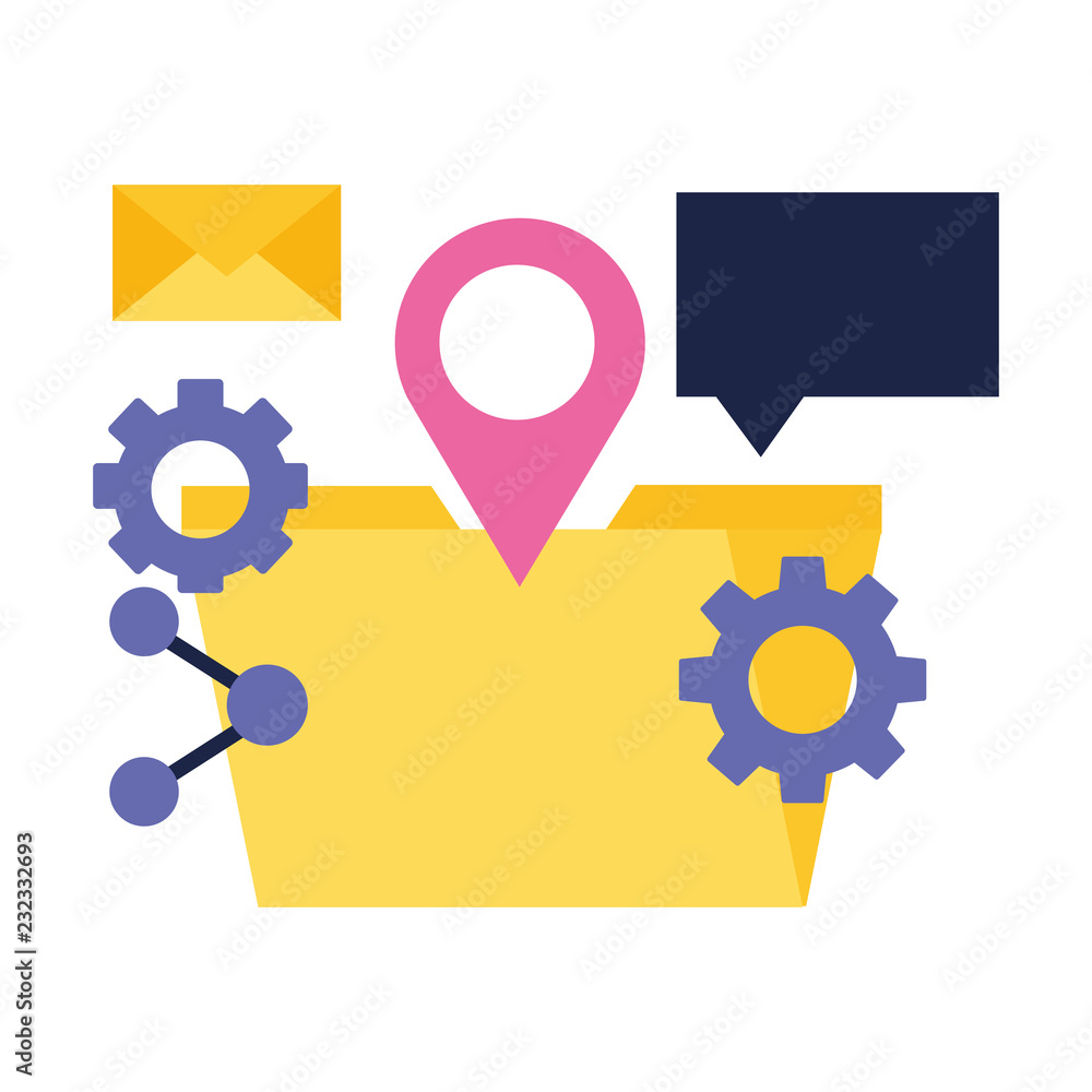 Poster folder file pointer share social media