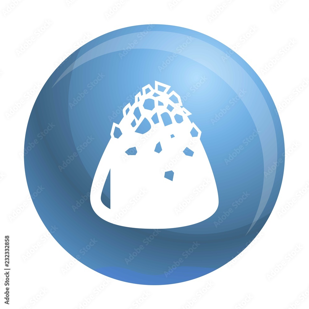 Poster sweet truffle icon. simple illustration of sweet truffle vector icon for web design isolated on whit