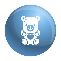 Obraz premium Jelly bear icon. Simple illustration of jelly bear vector icon for web design isolated on white background