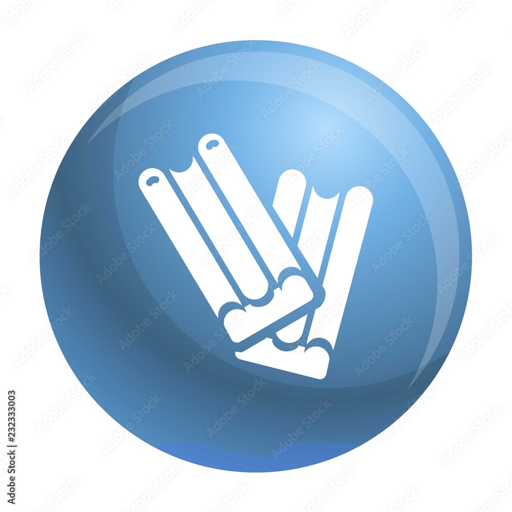 Poster chocolate stick icon. simple illustration of chocolate stick vector icon for web design isolated on 