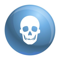Skull icon. Simple illustration of skull vector icon for web design isolated on white background