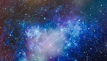 High definition star field background . Starry outer space background texture . Colorful Starry...