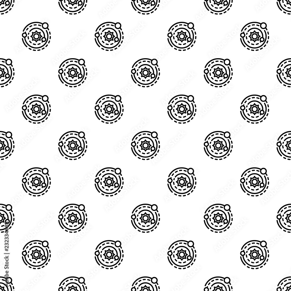 Poster solar system pattern seamless repeat background for any web design