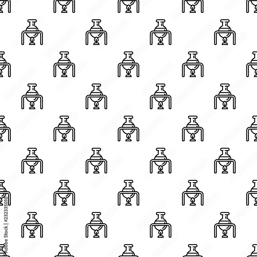 Poster flask on fire pattern seamless repeat background for any web design