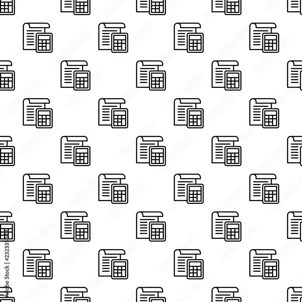 Poster tax paper pattern seamless repeat background for any web design