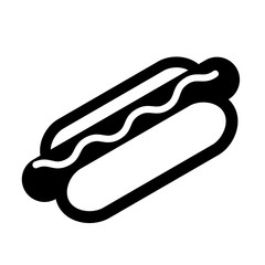 Hot dog vector pictogram