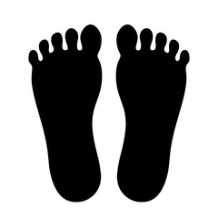 Human foot silhouette