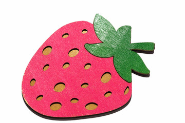 Wooden fruit isolated