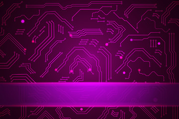 Sale technology banner for cyber monday event. Vector art for your sale promotion.