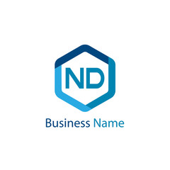 Obraz premium Initial Letter ND Logo Template Design