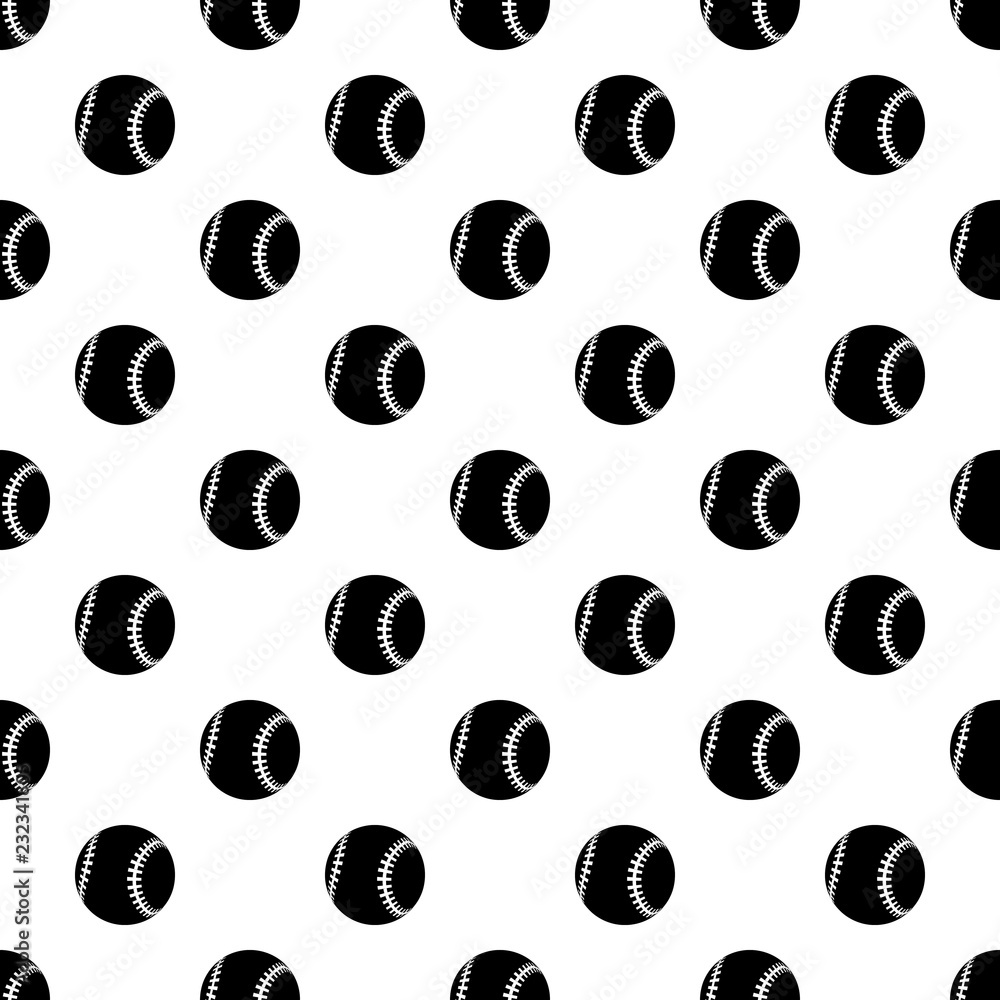 Poster baseball pattern vector seamless repeating for any web design