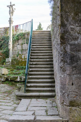 stone staircase close up