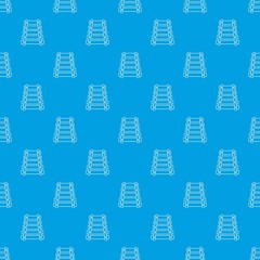Xylophone pattern vector seamless blue repeat for any use