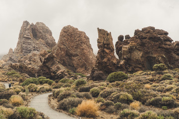 Tenerife, Teide vulcan lava, Roques de García