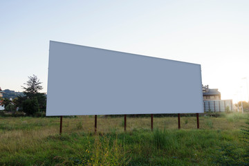 Blank billboard mock up