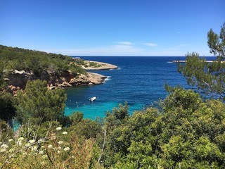 Bucht in Portinatx, Ibiza