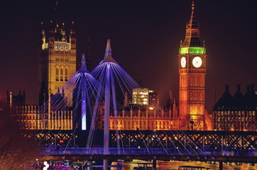 london big ben night