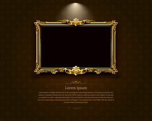 Thai art frame border pattern