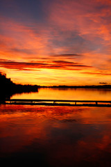 Colores del atardecer en Otoño