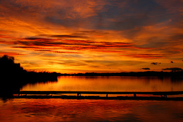 Embarcadero antiguo en el Embalse