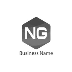 Initial Letter NG Logo Template Design