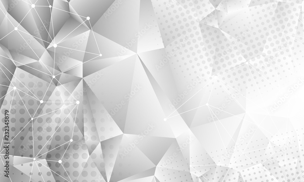 Poster abstract dirty background with triangles and halftone effect. vector illustration.