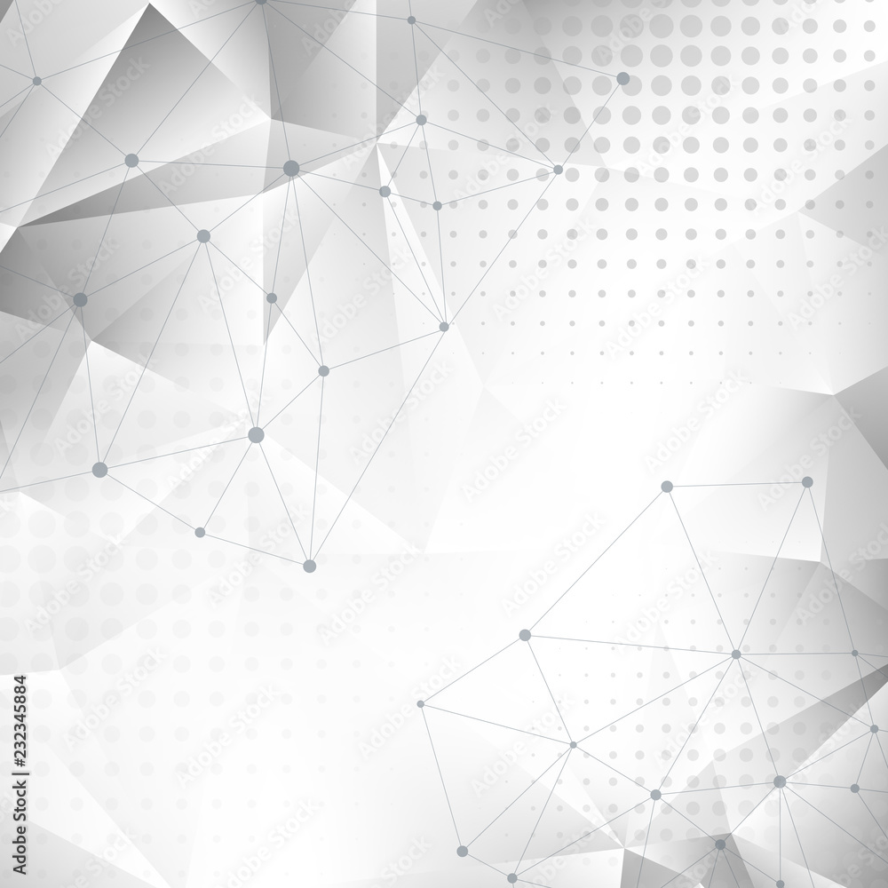 Poster abstract dirty background with triangles and halftone effect. vector illustration.