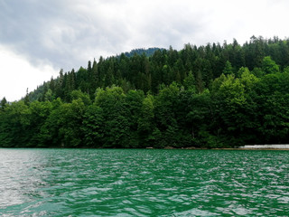 Fototapeta na wymiar Abkhazia, lake Ritsa 