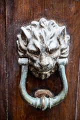 Lion head doorknocker