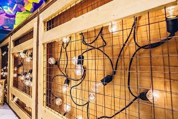 Light bulb bar decoration