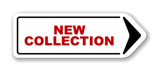 red vector banner new collection