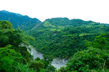 Fototapeta na wymiar Moody and untouched Nature in Taiwan