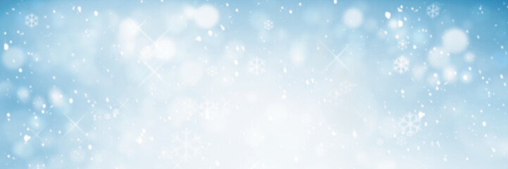 abstract winter background with snowflakes, Christmas background with heavy snowfall, snowflakes in the sky