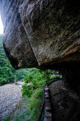 Moody nature of Taroko Gorge in Taiwan